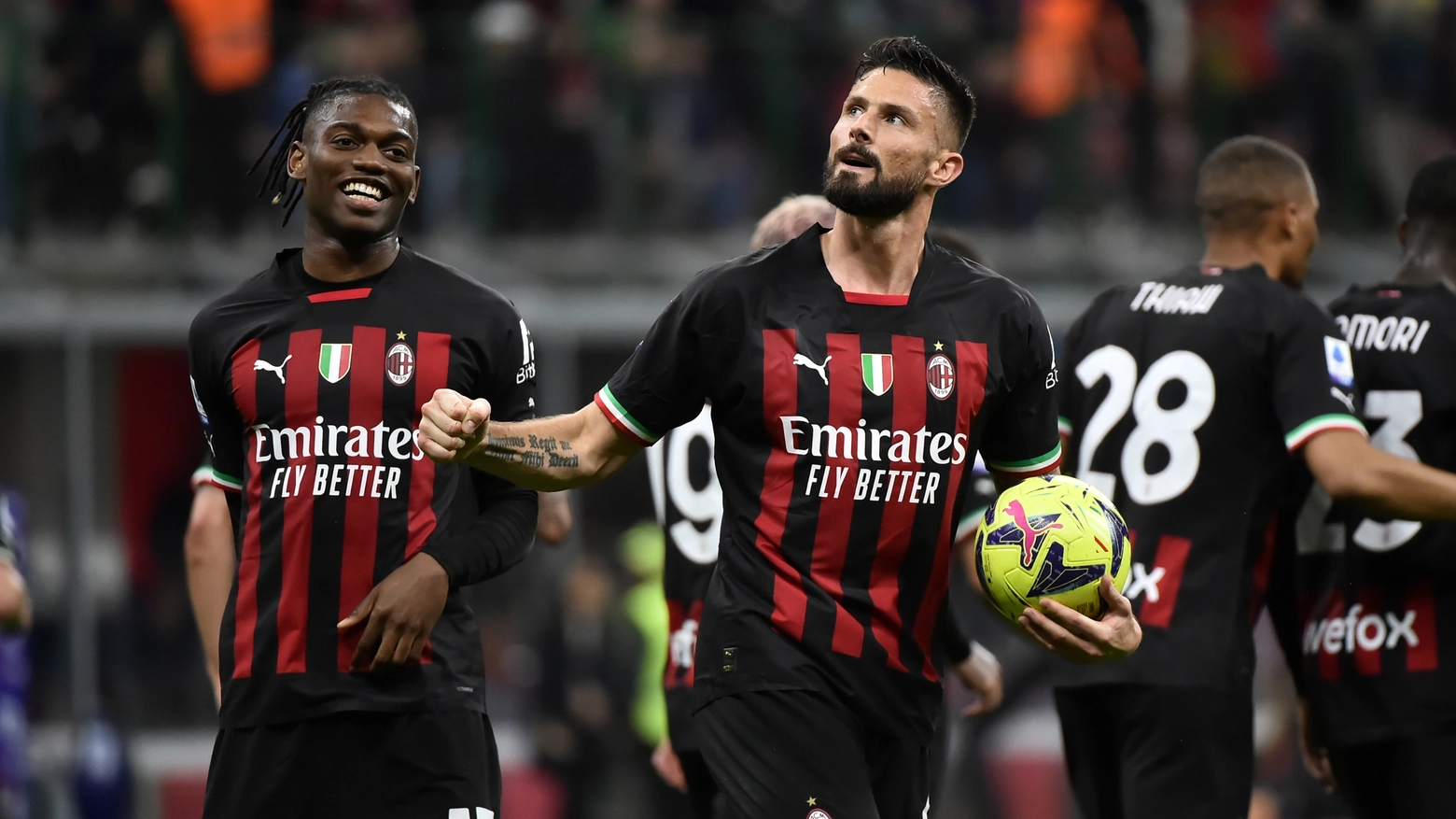 Tripletta di Giroud alla Samp