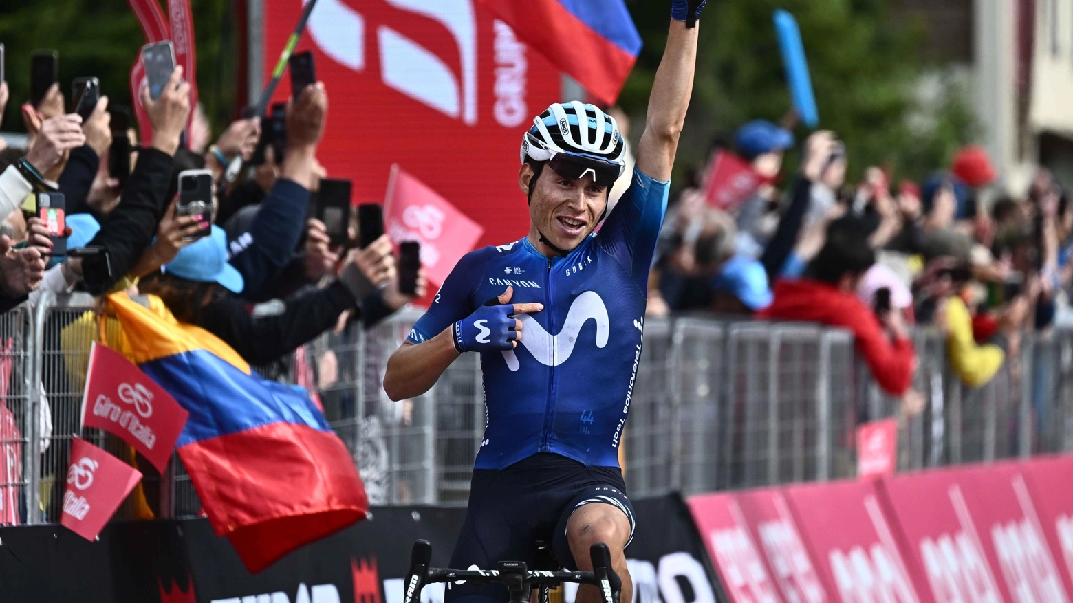 Einar Rubio vince la tappa 13 del Giro d'Italia 2023 (Ansa)