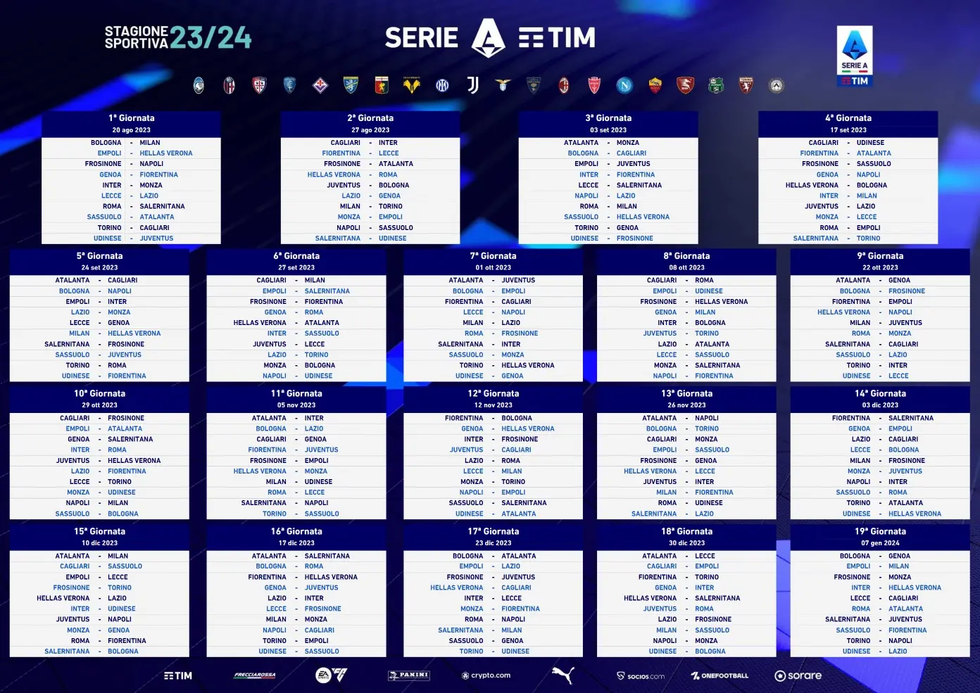 Serie B, il calendario della stagione 2023-2024