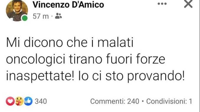 Il post di Vincenzo D'Amico