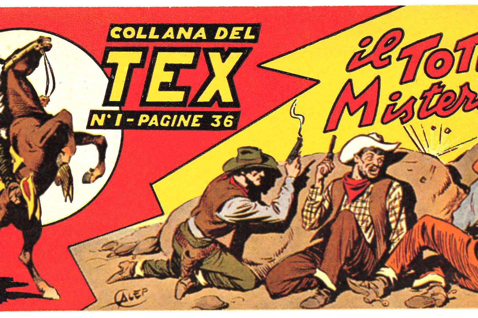 Una copertina di Tex, creato da Gianluigi Bonelli
