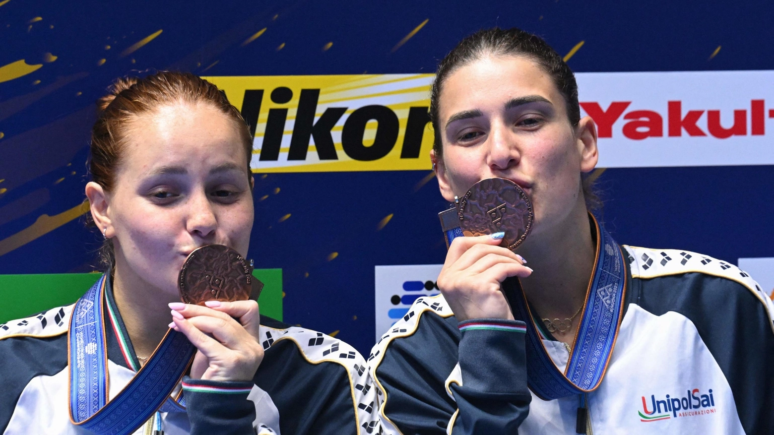 Chiara Pellacani ed Elena Bertocchi conquistano il bronzo nel sincro dal trampolino di 3 metri