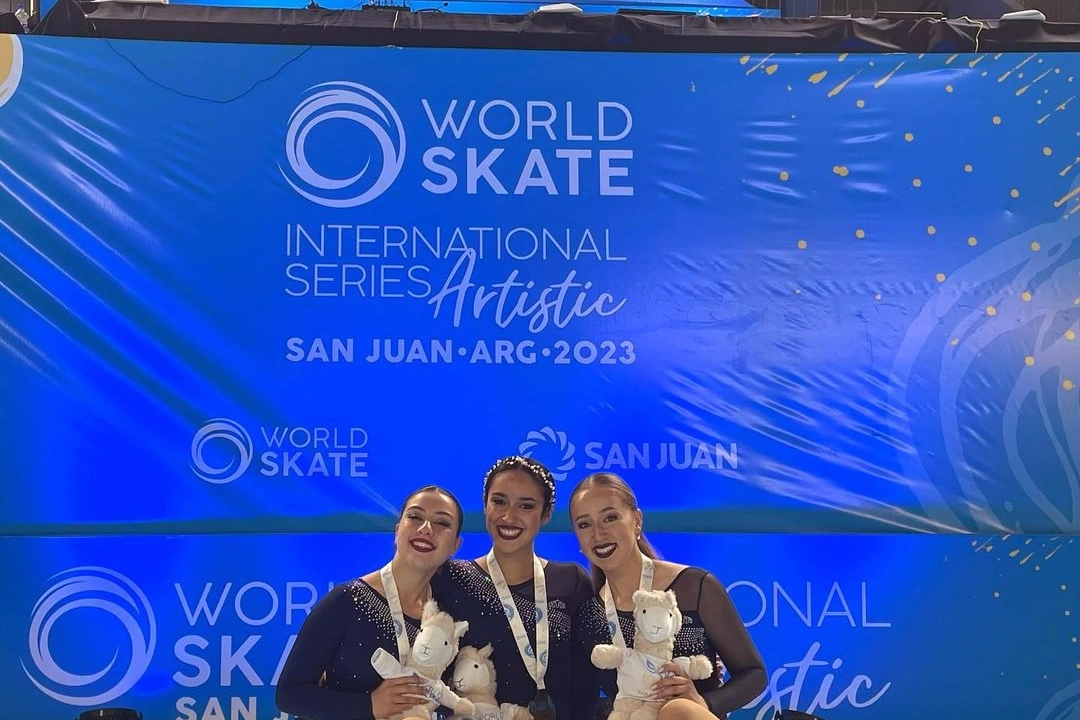 Linda Cantalini, Greta Pani e Caterina Artoni campionesse di pattinaggio a San Juan in Argentina