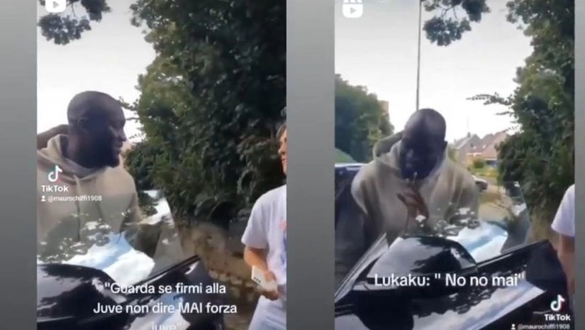 L’attaccante è stato ripreso mentre parla con un tifoso in Belgio, il video pubblicato su TikTok