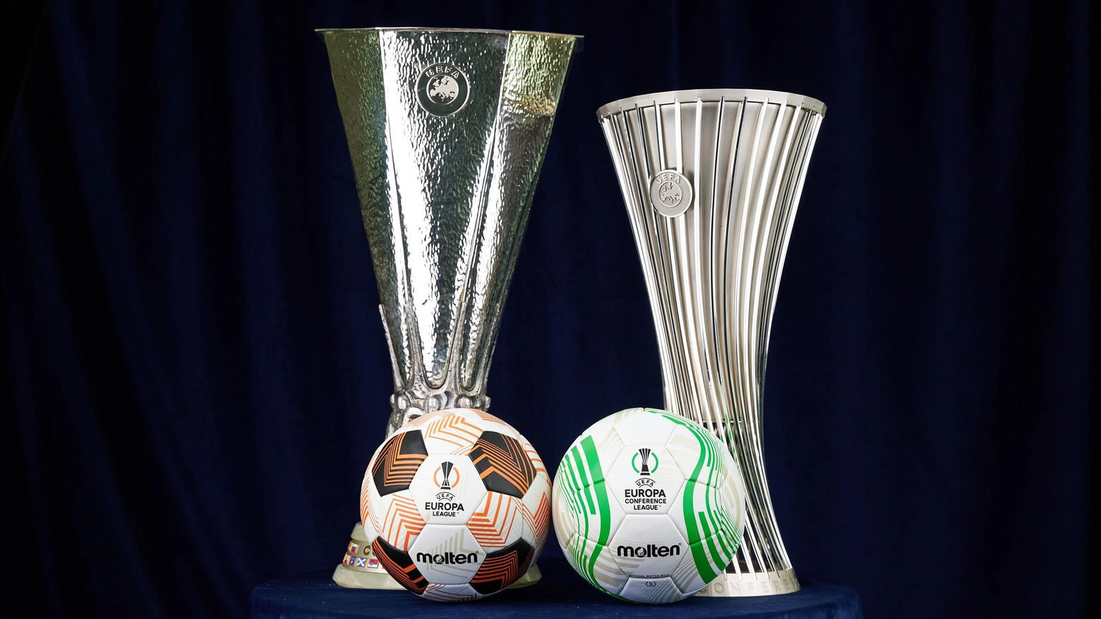 I trofei di Europa League e Conference