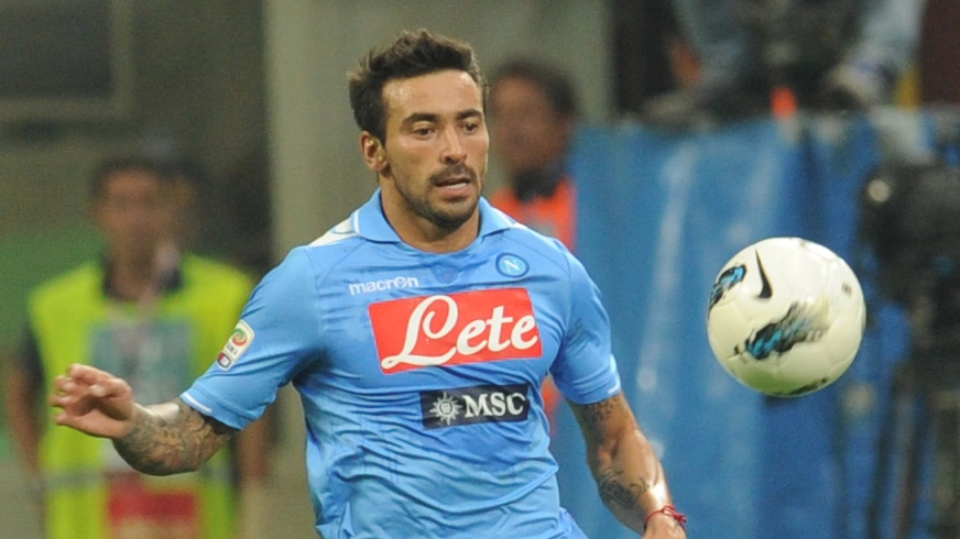 Ezequiel Lavezzi con la maglia del Napoli