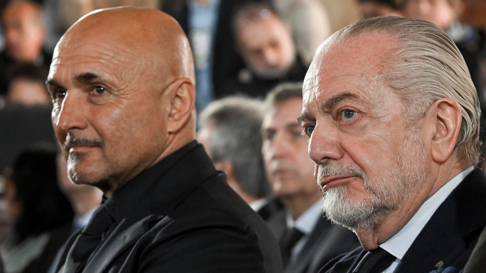 Luciano Spalletti e Aurelio De Laurentiis (Ansa)