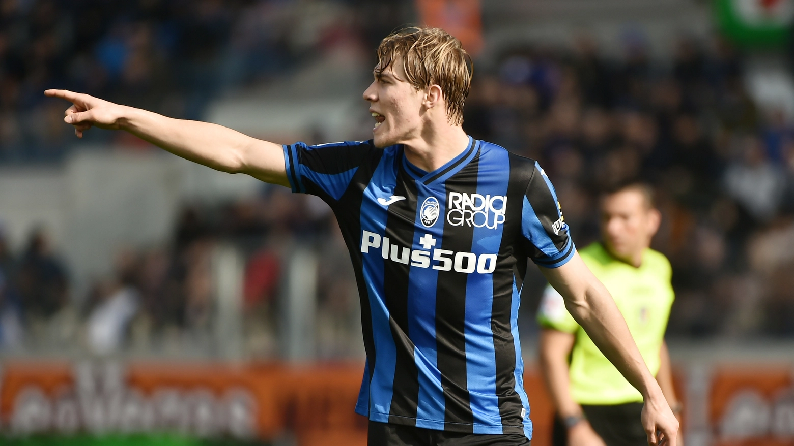 Rasmus Hojlund, attaccante dell'Atalanta che piace al Manchester United