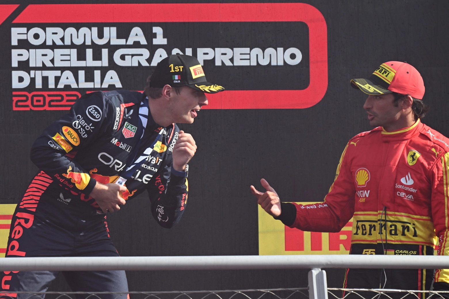 Verstappen e Sainz sul podio a Monza