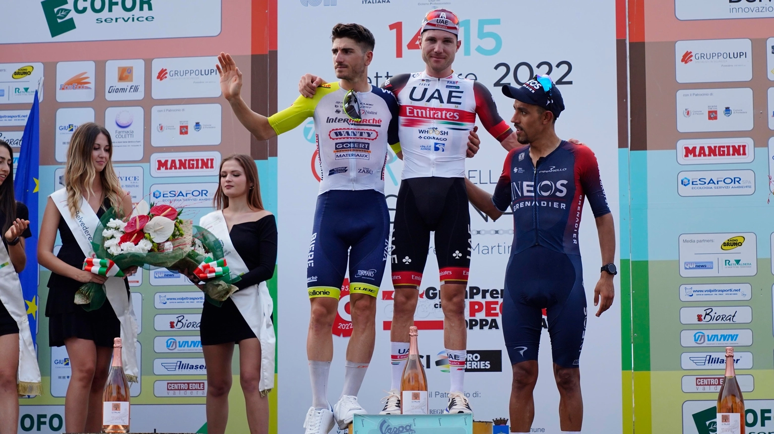 Il podio 2022 del Giro della Toscana