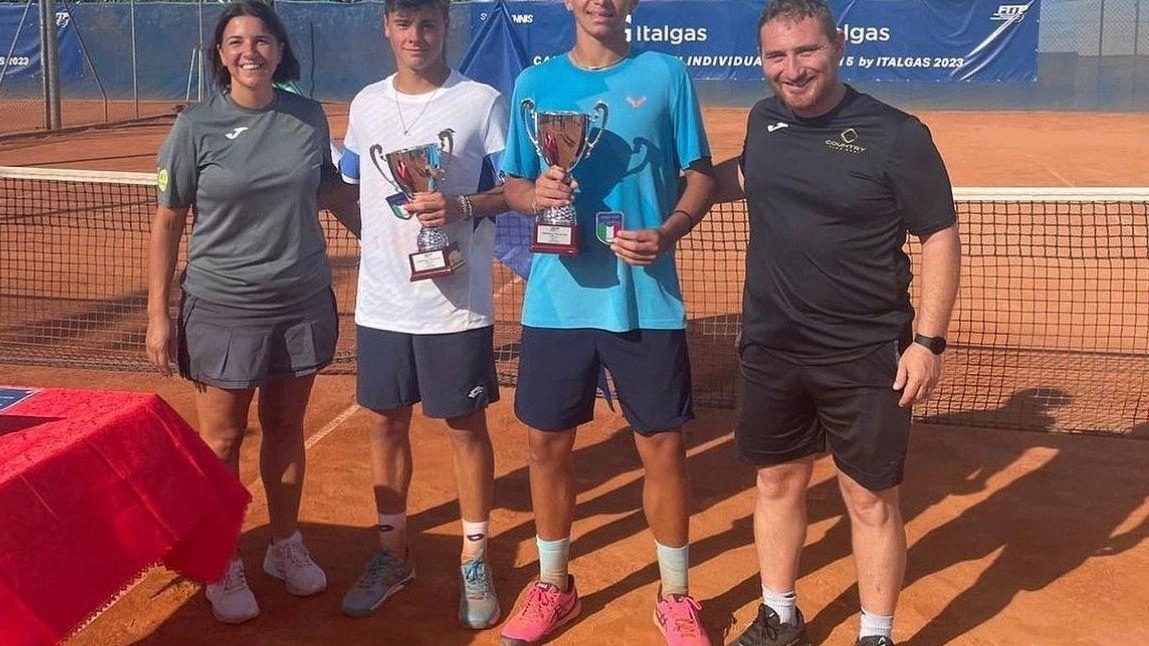 Pietro Ricci a Bari  vince il doppio Under15