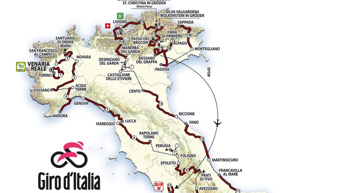 Giro d’Italia 2024, le tappe del i percorsi e cosa c’è da
