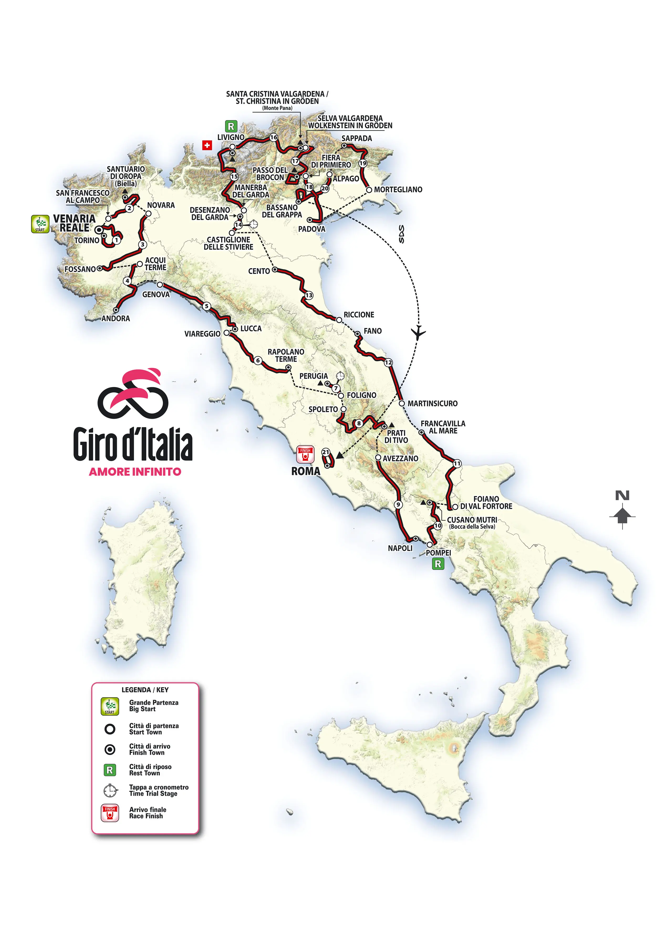 Percorso Giro D'italia 2024 - Ketti Meridel