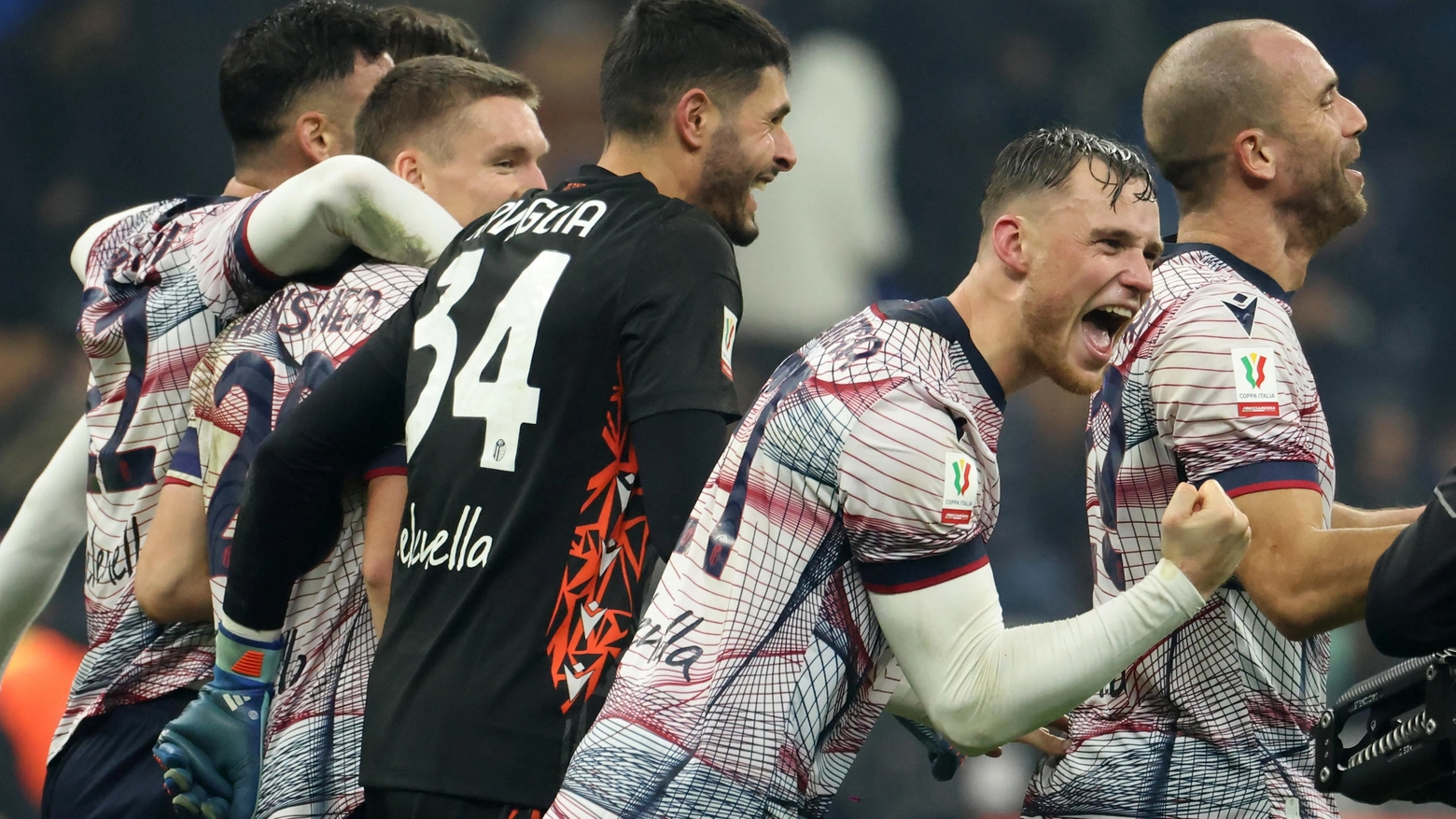 Il Bologna batte l'Inter a San Siro e va ai quarti di Coppa Italia
