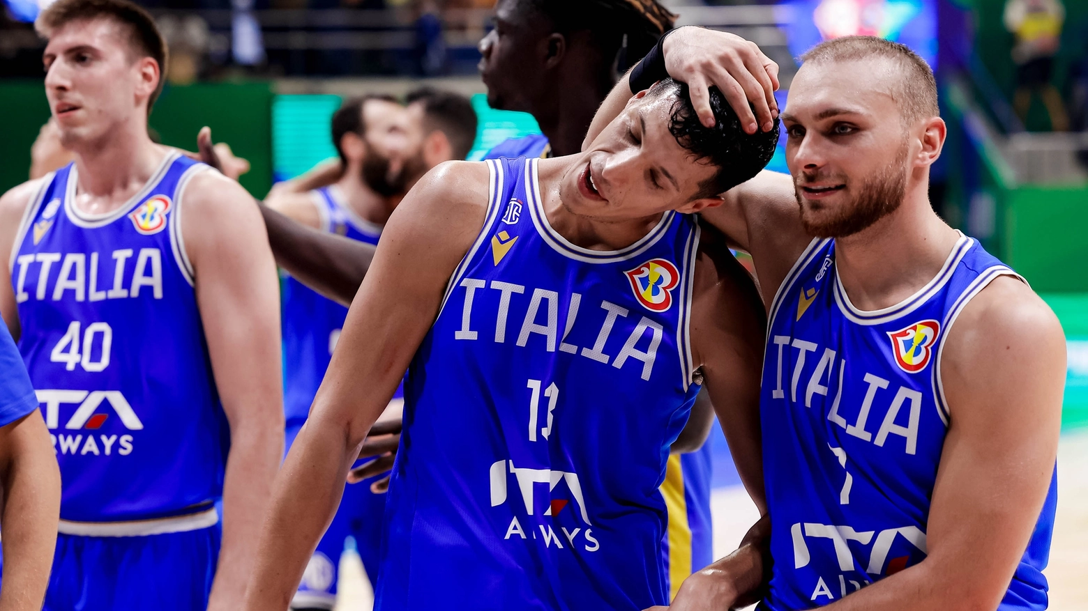 Italia, basket: Simone Fontecchio e Stefano Tonut (foto Ciamillo)