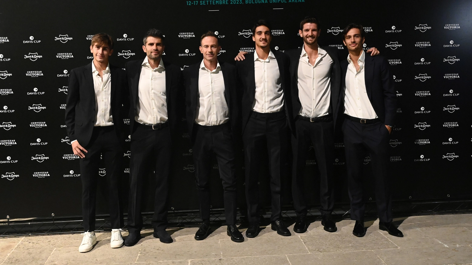 La squadra italiana impegnata in Coppa Davis