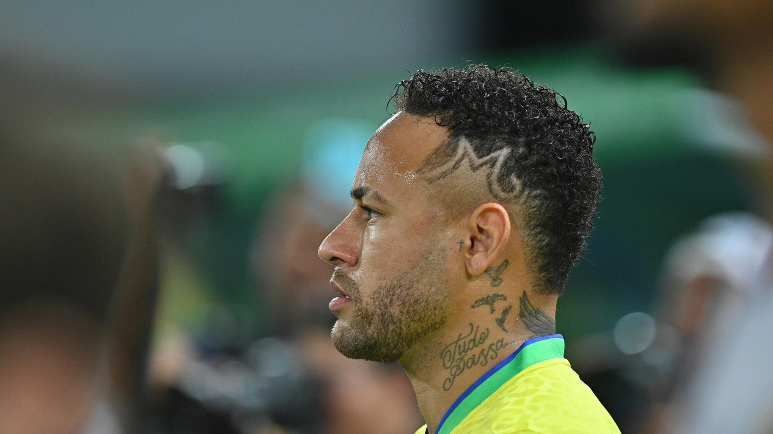 Neymar con la maglia del Brasile (Ansa)