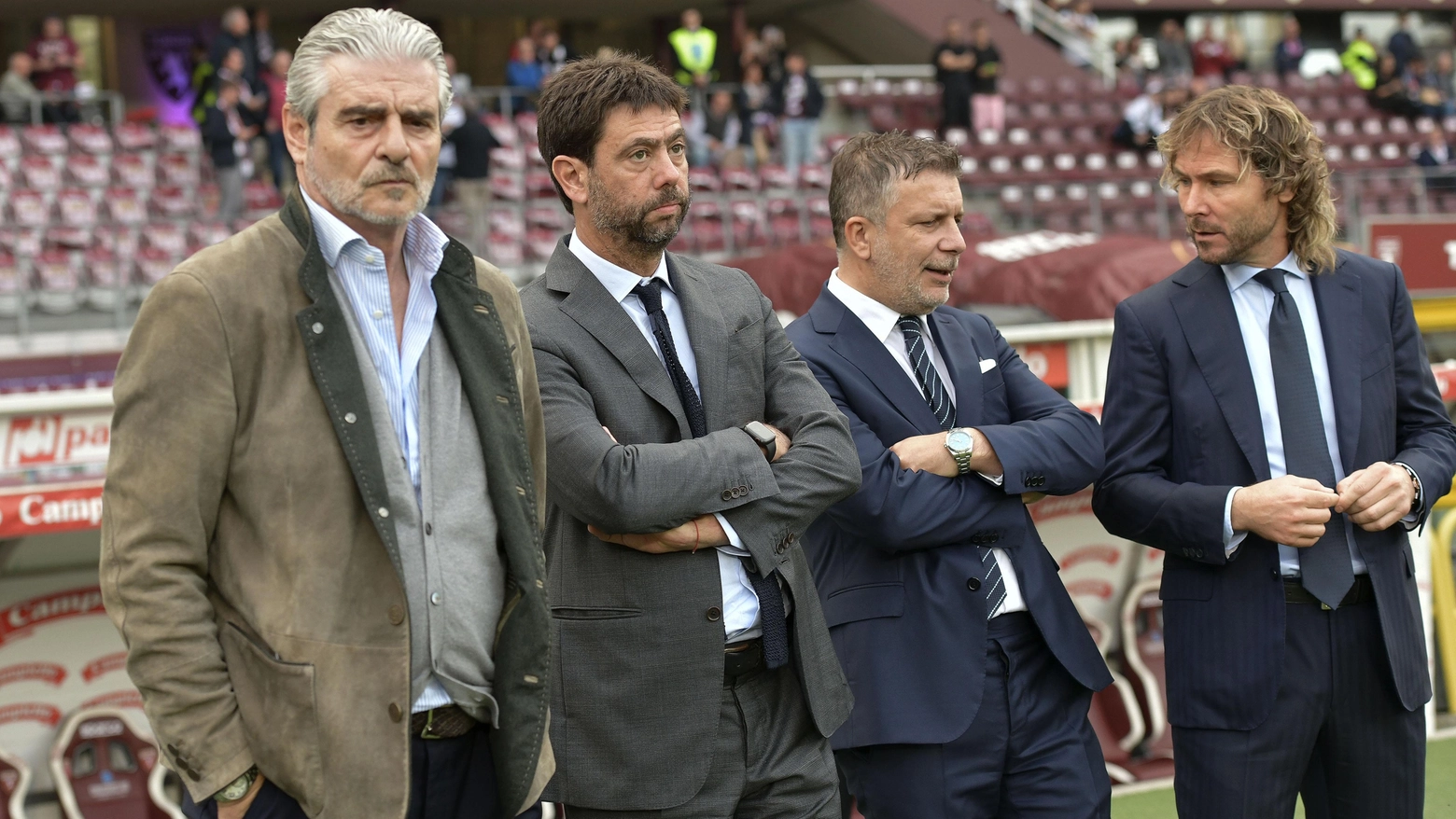 Andrea Agnelli e gli ex vertici della Juventus