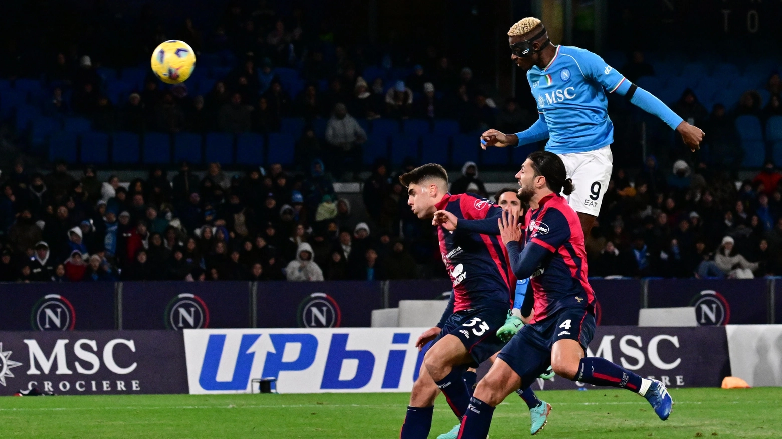 Napoli  - Cagliari, il gol di Osimhen