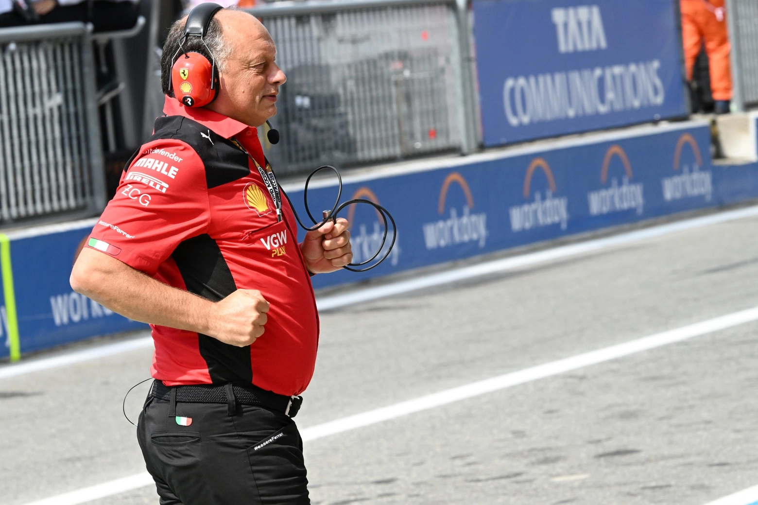 Frederic Vasseur, team principal della Ferrari (Ansa)