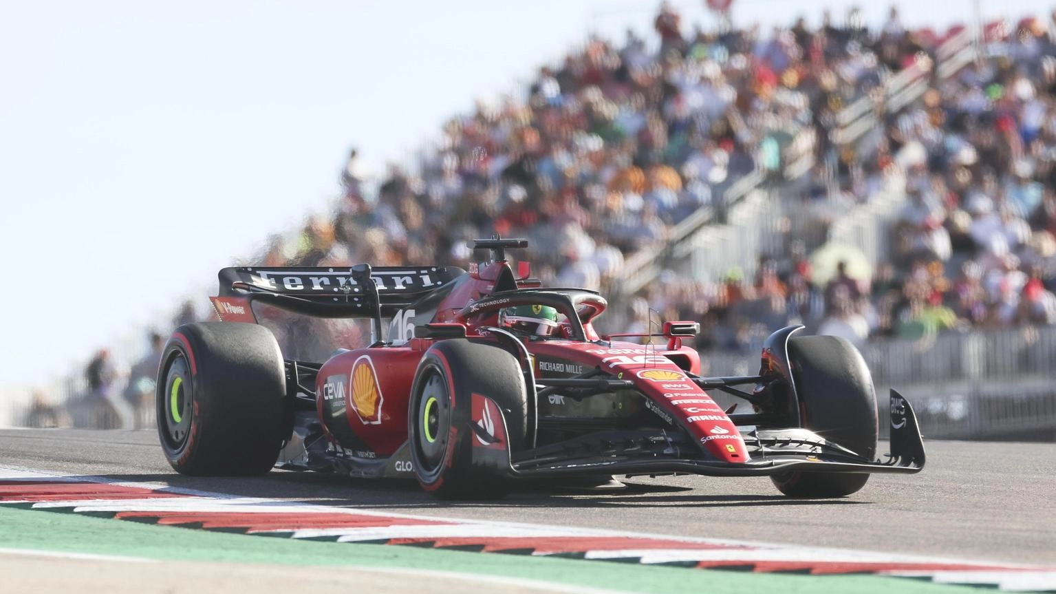 Gp Usa: la Ferrari di Leclerc in pole position