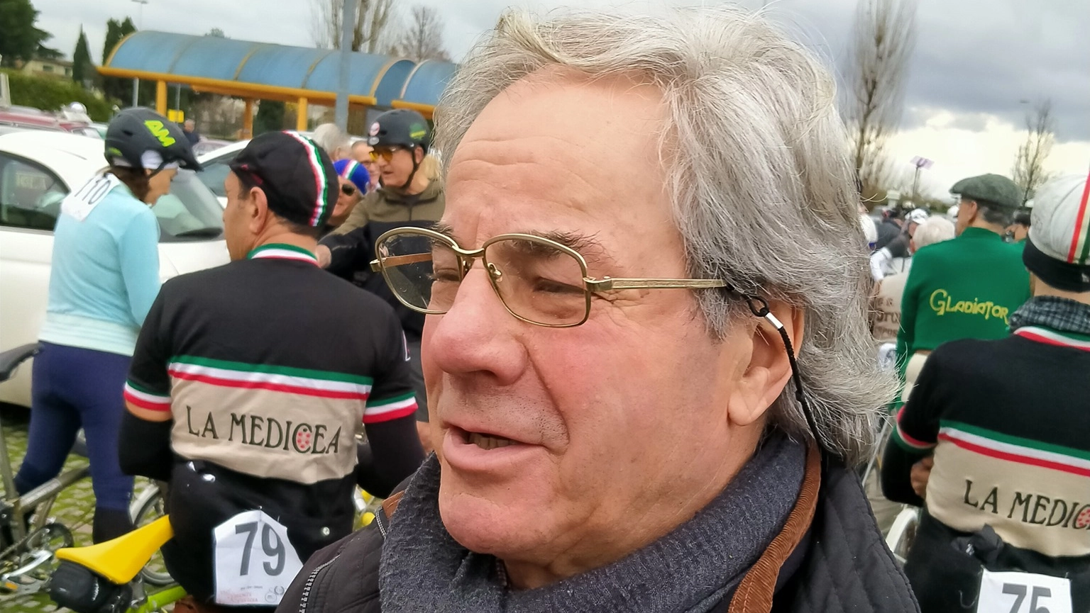 Il presidente del Bici Club, il pratese Enzo Ricciarini