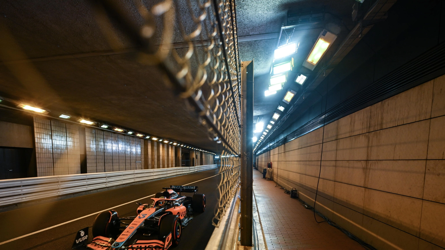 Il tunnel nel circuito di Montecarlo (Ansa)