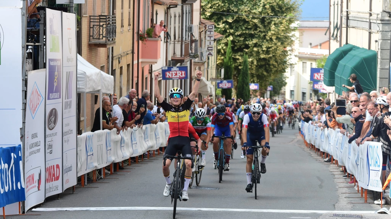 La vittoria del belga Widar a Fivizzano (Foto R. Fruzzetti)
