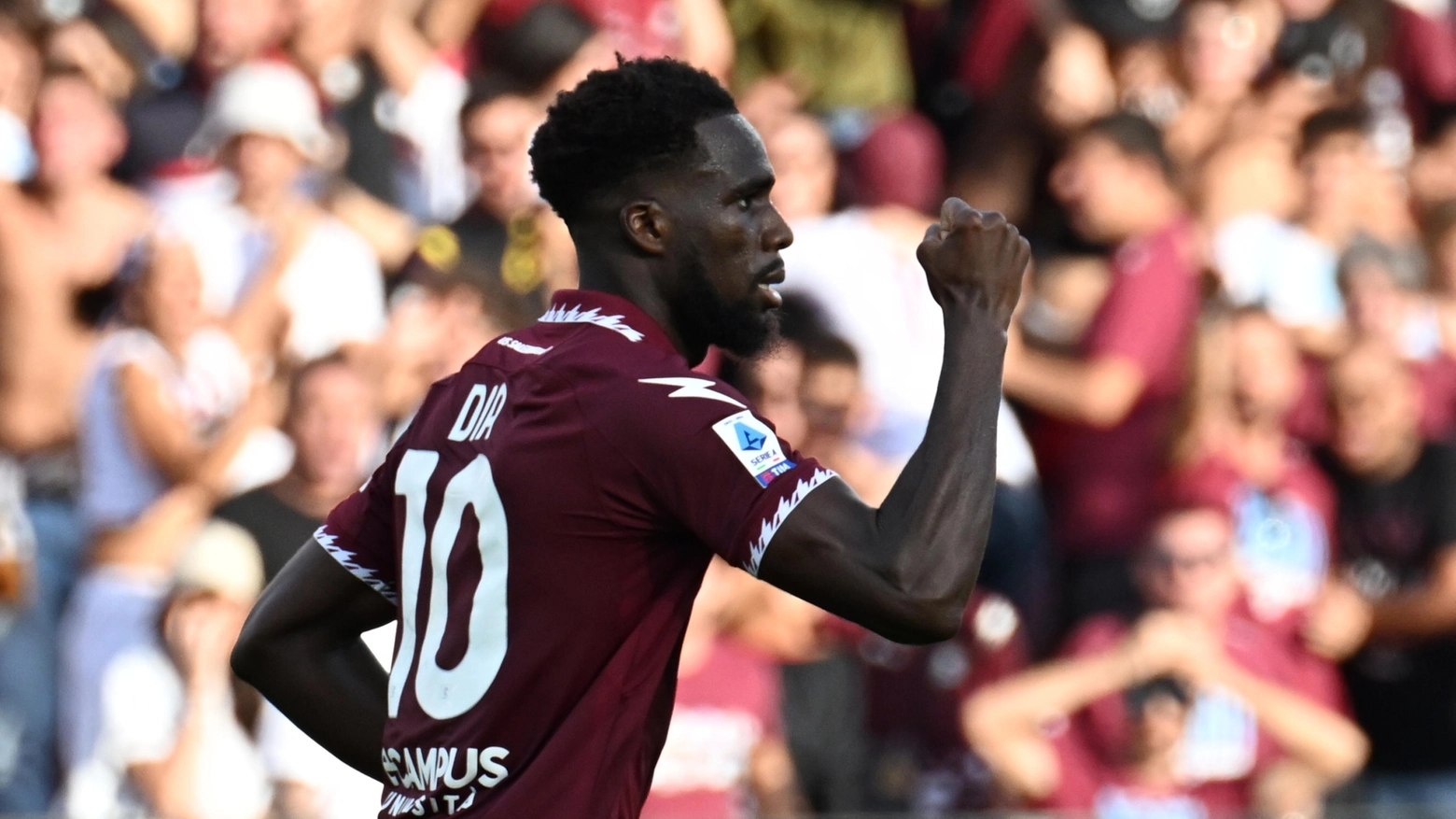 Boulaye Dia in Salernitana Cagliari 2-2