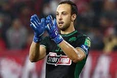 Alberto Brignoli con la maglia del Panathinaikos