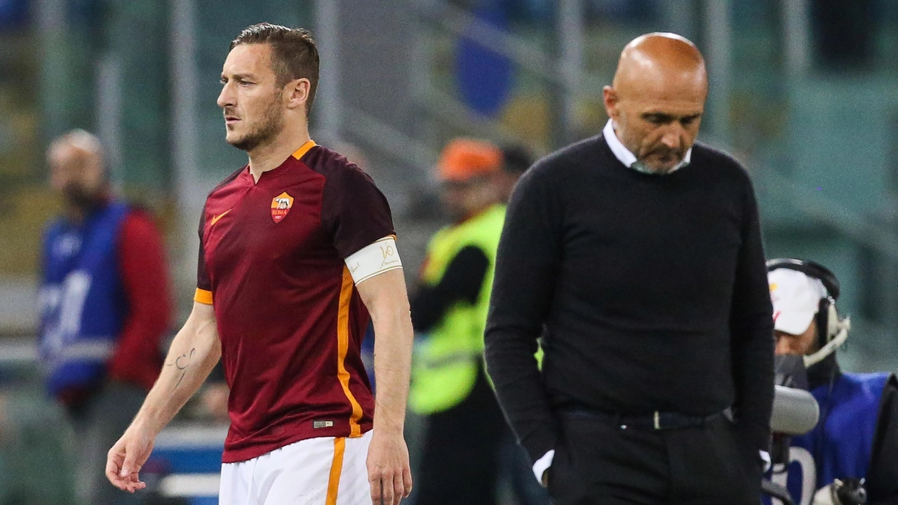 Francesco Totti e Luciano Spalletti nel 2016 alla Roma