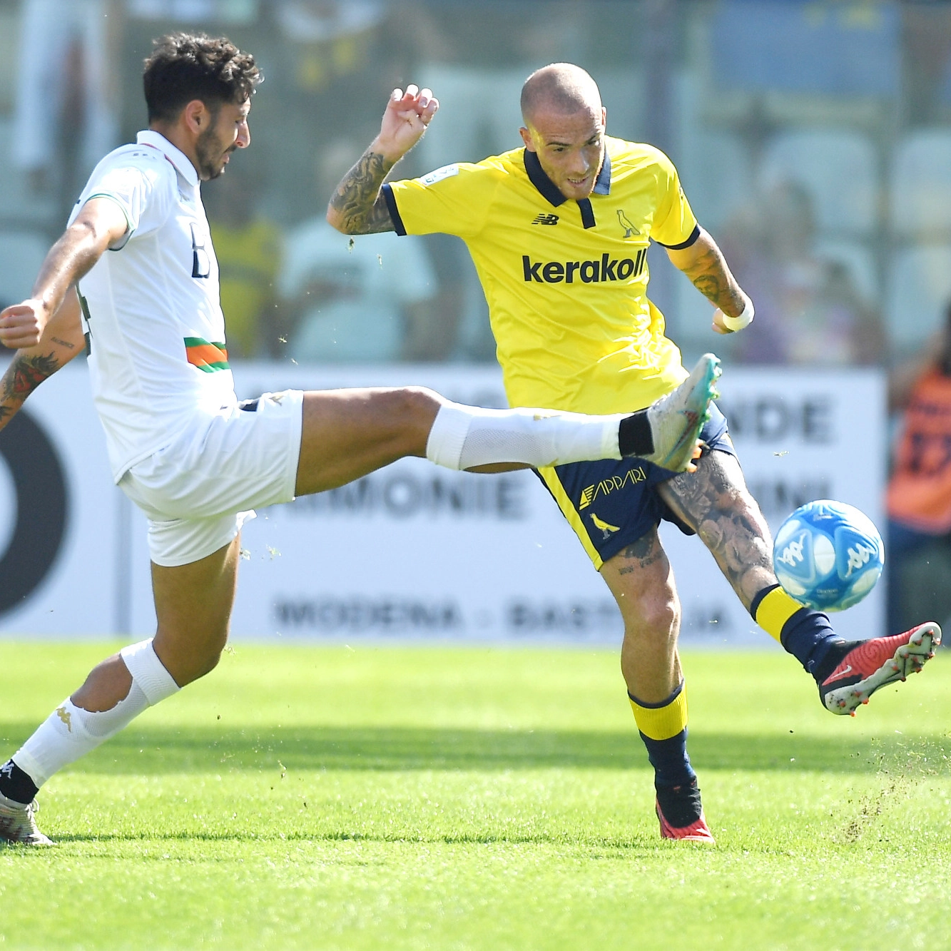 FERALPI SALO'-MODENA 1-1, I CANARINI CON UN UOMO IN PIU NON