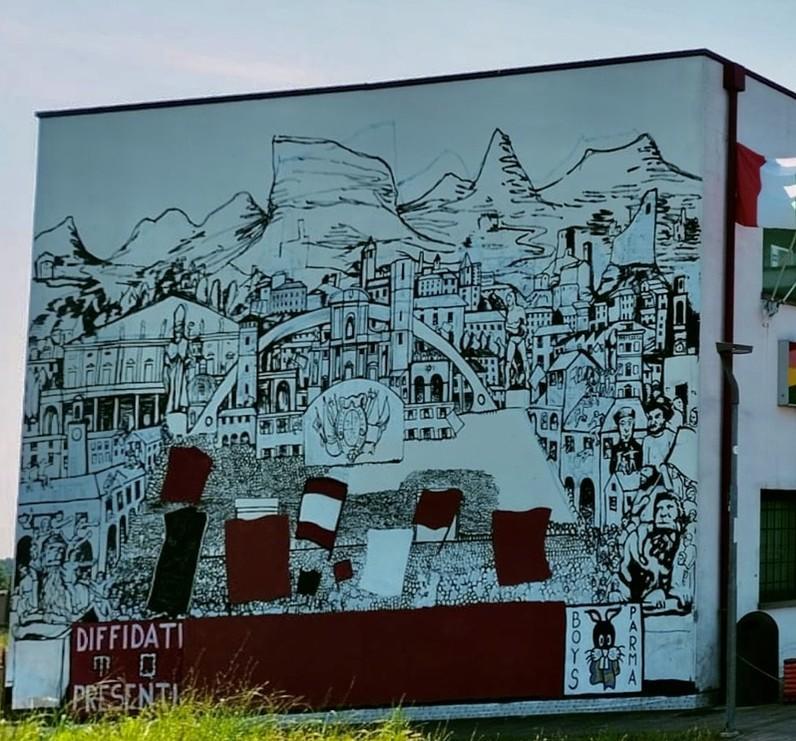 Un murales per i 26 anni della Teste Quadre Un murales per i 26 anni della Teste Quadre