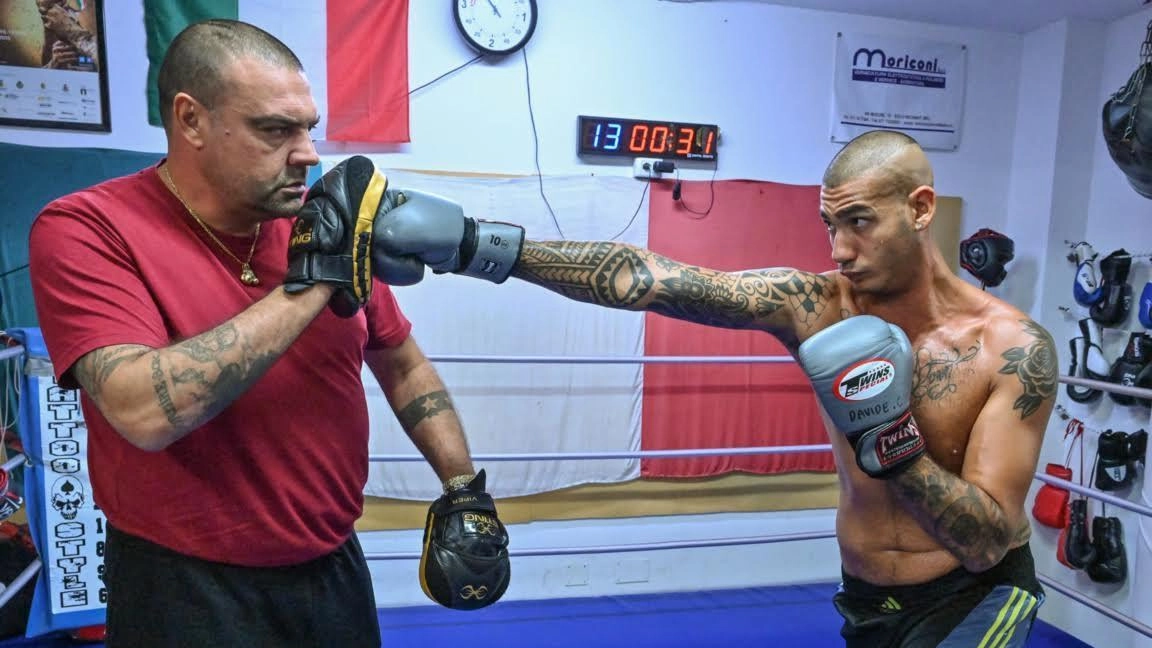 Davide Cacchiarelli con il maestro Andrea Gabbanelli (foto Max Petrus)