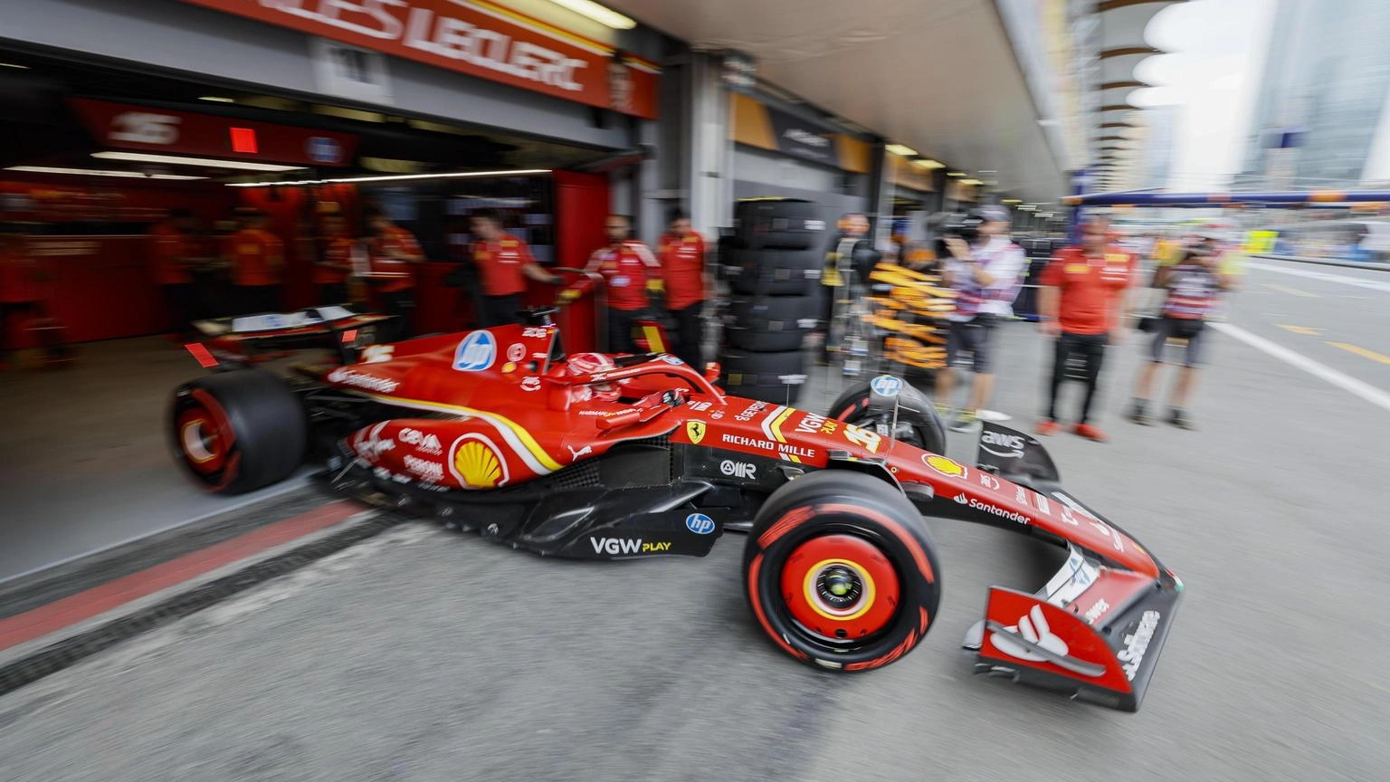 F1: Gp Azerbaijan, Leclerc "Pole è fantastica. Possiamo vincere"