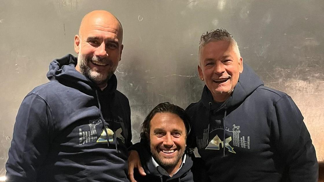 Guardiola e Robi si sono ritrovati a cena, con loro anche Toni e Caracciolo. Pep e Baggio a Brescia: "Meraviglioso»