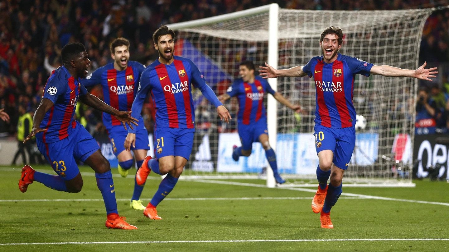 Il gol di Sergi Roberto che permette al Barcellona un incredibile rimonta