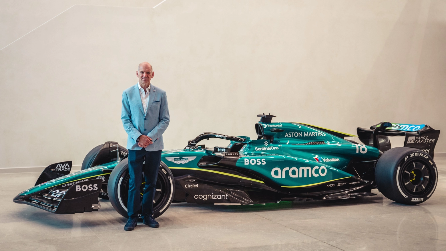 Adrian Newey è pronto a iniziare la nuova avventura con l'Aston Martin dopo i successi conquistati in Red Bull