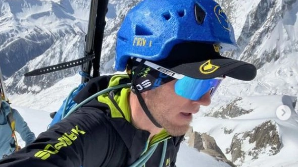 Lo scialpinista Denis Trento morto sul Monte Paramont (Foto Instagram)