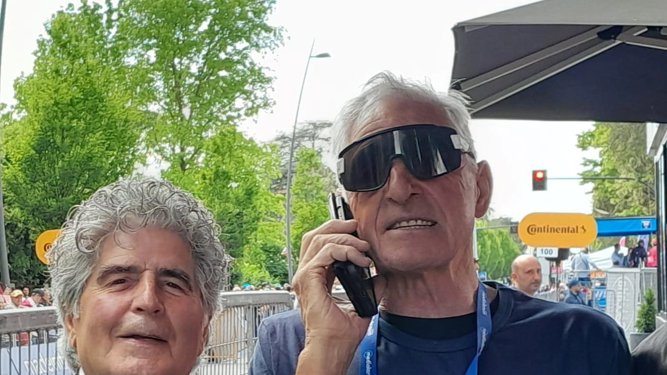Da sx Brunello Fanini con Francesco Moser