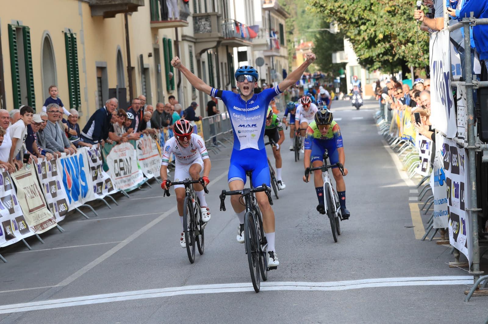 Ciclismo: a Rignano la prima vittoria da juniores per il trentino Segatta