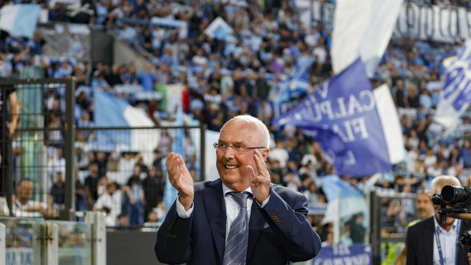 La Lazio 'celebra' Eriksson prima della partita col Sassuolo