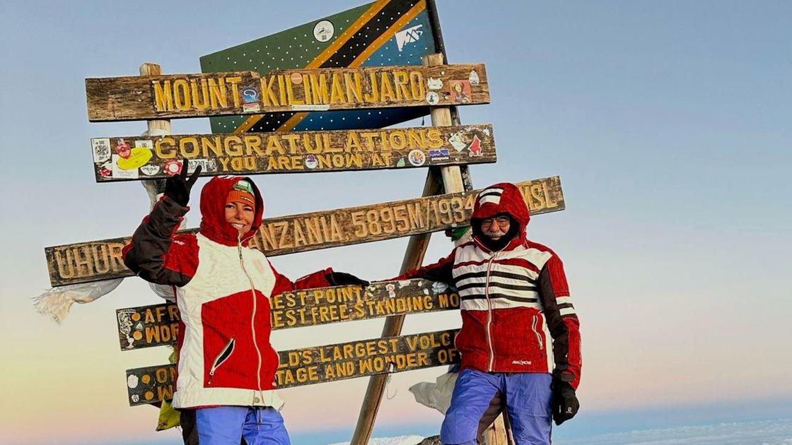 Alpinismo: Luciano, 70 anni, maestro di sci nordico dell’Acquadela, ha affrontato la scalata insieme con la figlia Shasa. Dalla pista del Lucchini al Kilimangiaro. Benati si regala un’emozione indescrivibile