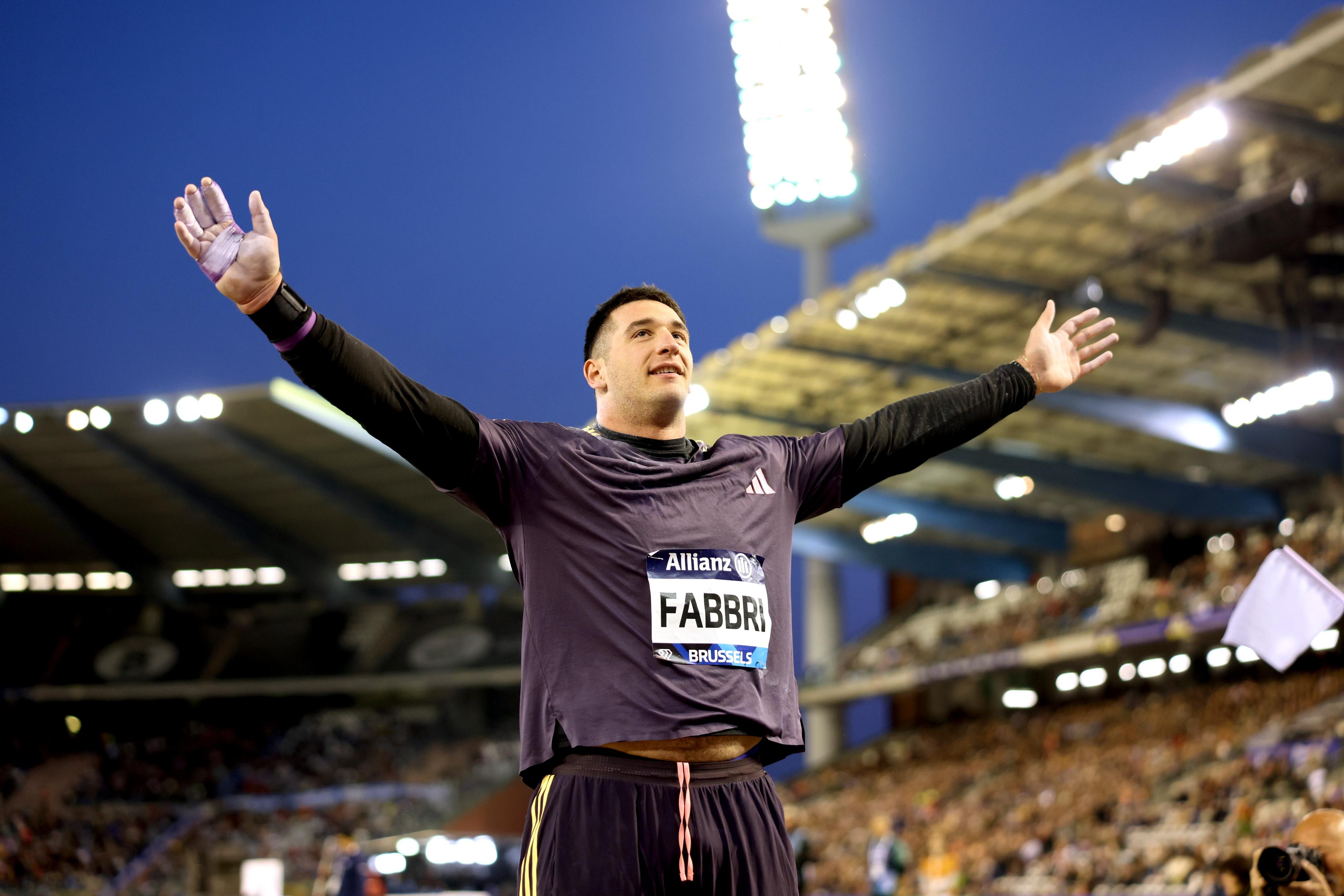 Getto del peso: Fabbri fa il record italiano, a un passo dai 23 metri, e vince la Diamond League