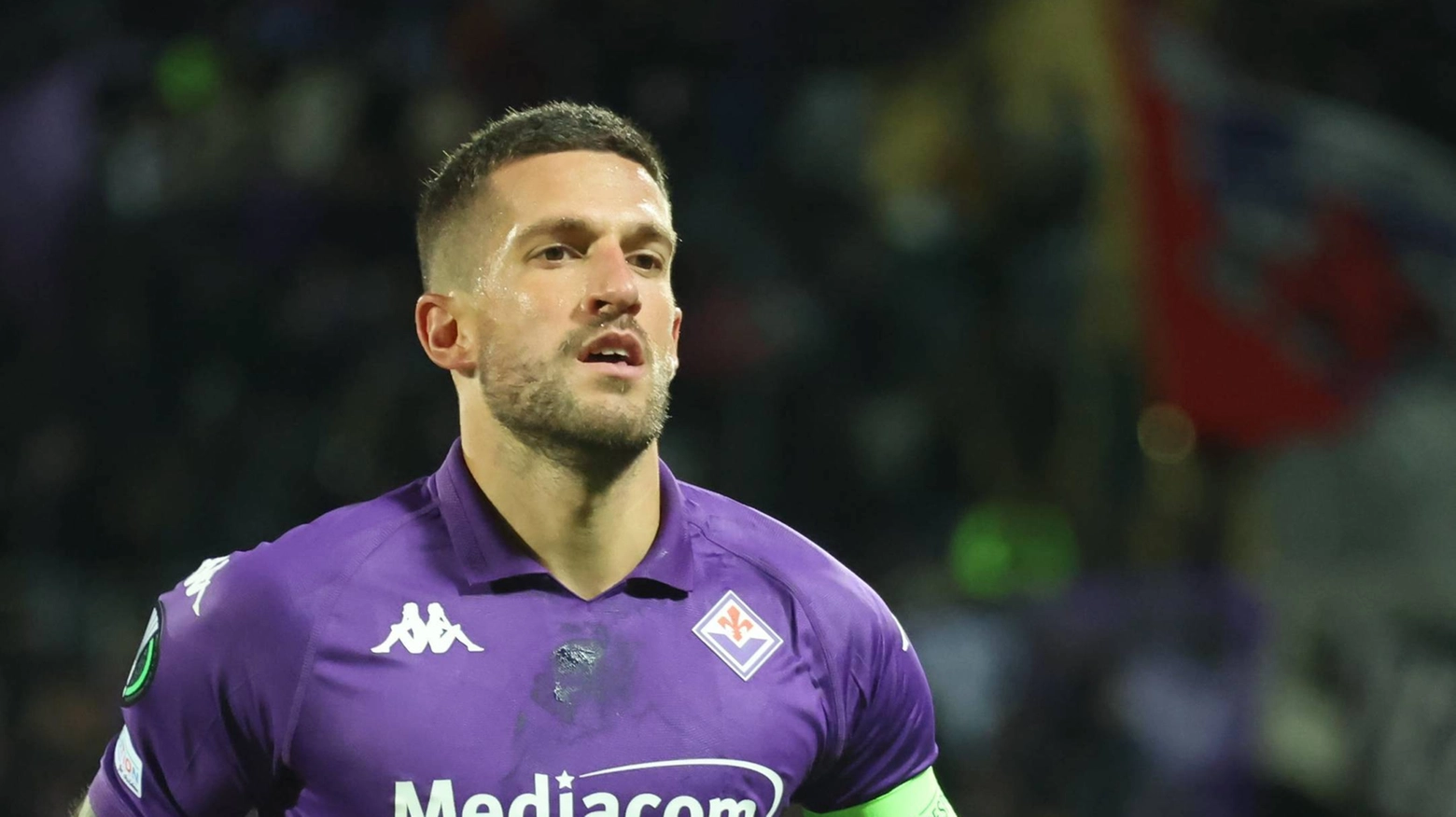 Il capitano viola Christian Biraghi  (Fotocronache Germogli)