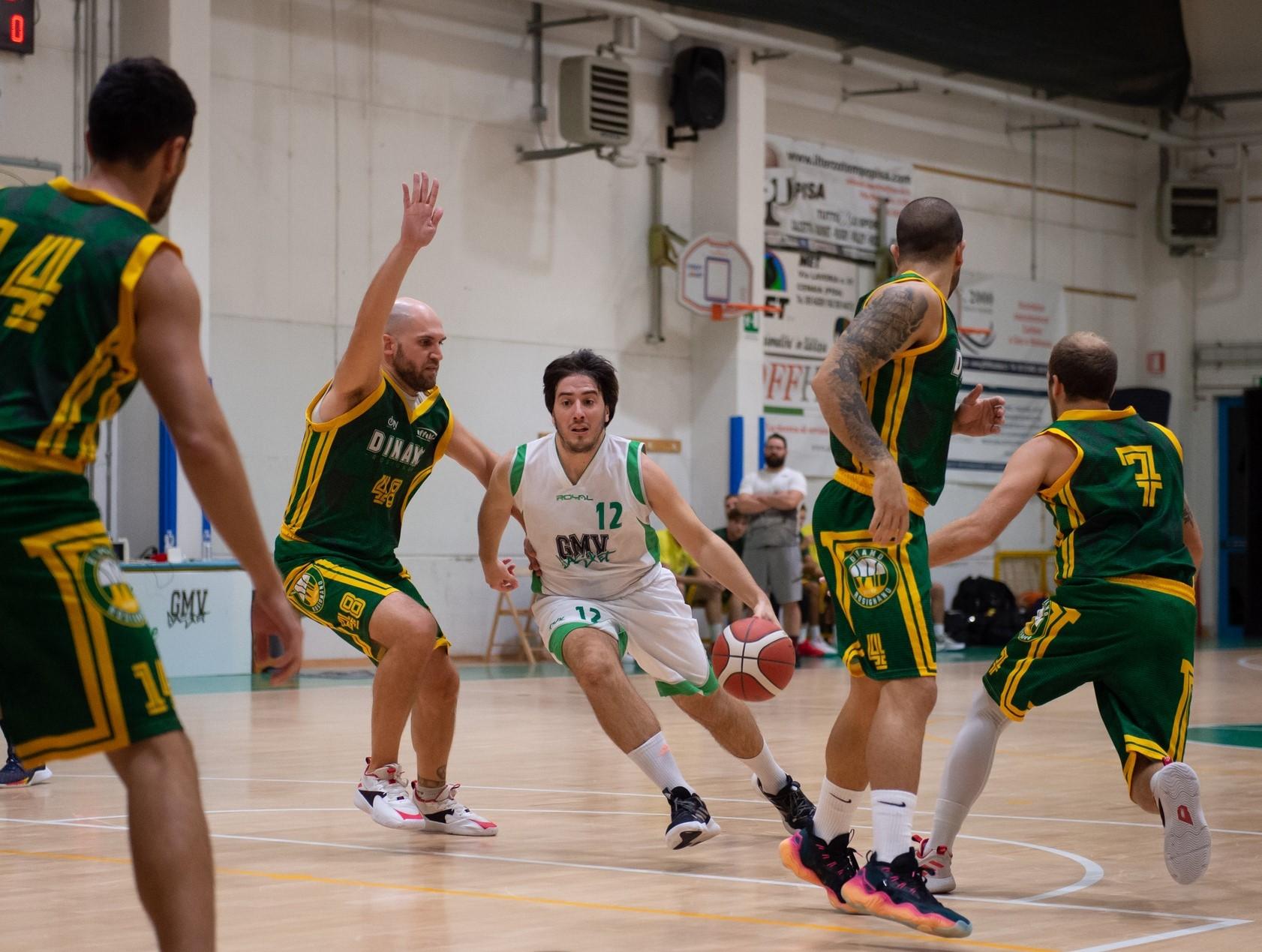 Basket, prima sconfitta del GMV, in casa con Lucca, in Divisione Regionale 2