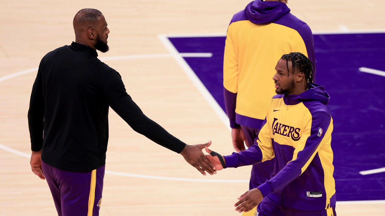 LeBron James e il figlio Bronny