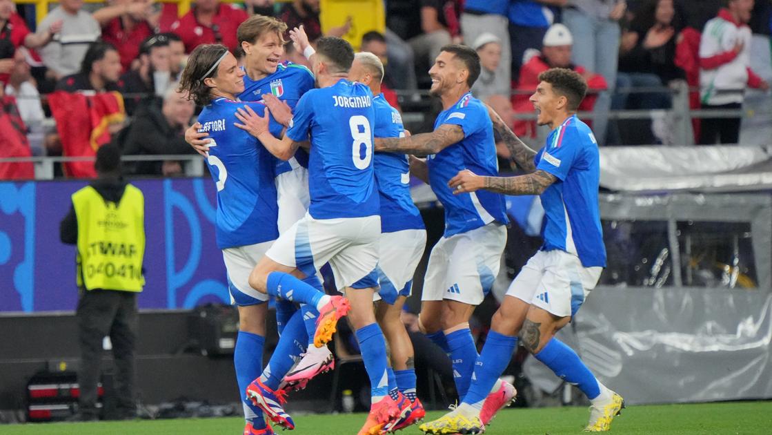 Italia Albania 2 1: azzurri sotto dopo 23 secondi, poi Bastoni e Barella firmano la rimonta. Debutto ok a Euro 2024