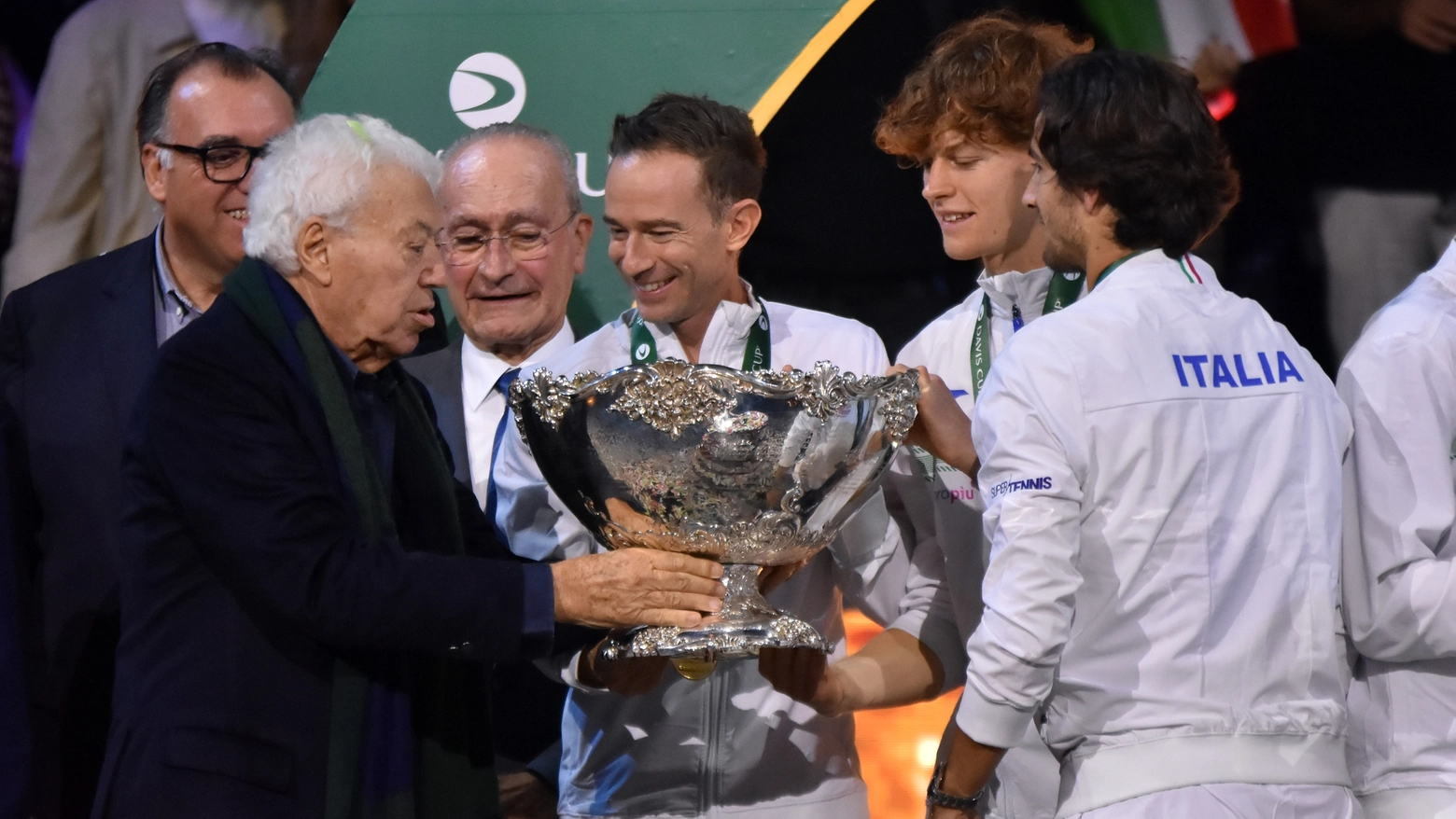 L'Italia premiata dopo il successo nella Coppa Davis 2023