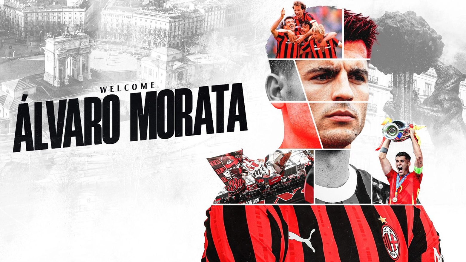 Alvaro Morata è ufficialmente un giocatore del Milan